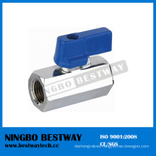 Chrome Coated Brass 1/4 Inch Mini Ball Valve Fxf (BW-B102)